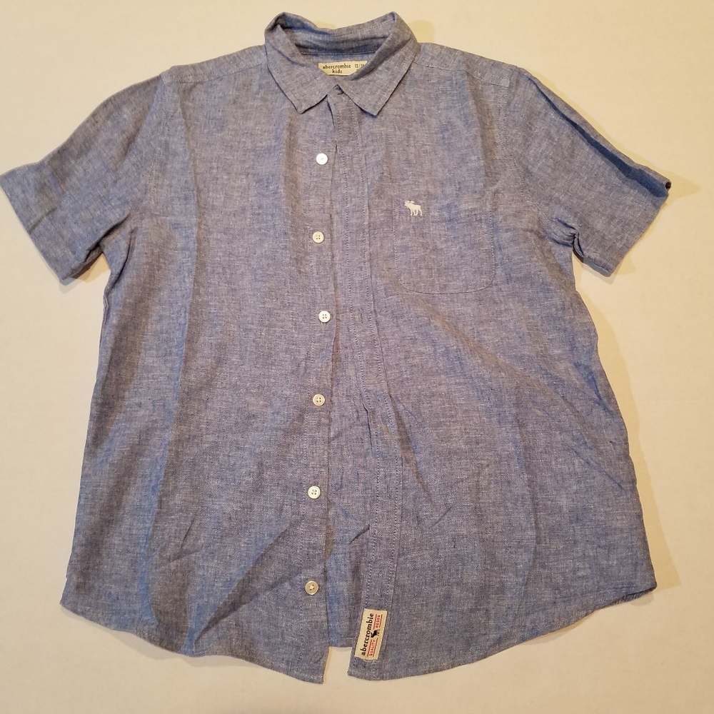 Abercrombie & Fitch Boys Button Down Shirt Sz 13/14